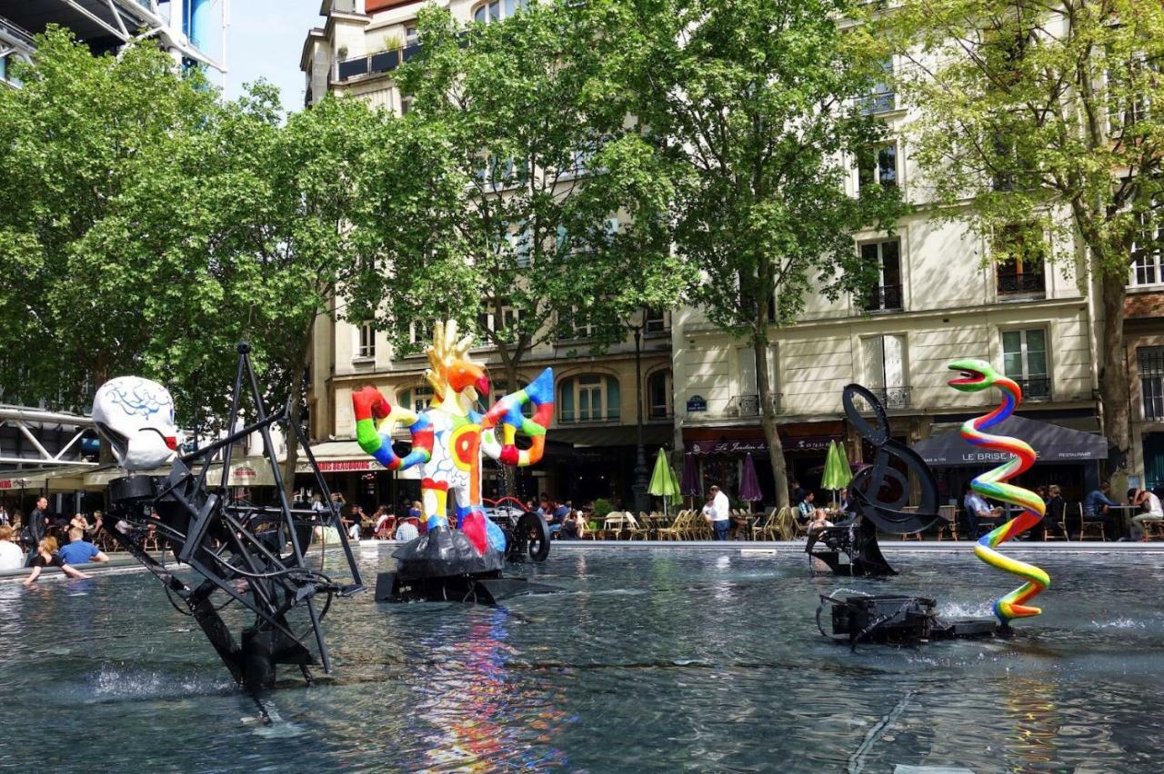 50M2 Rue Rambuteau/Pompidou/Marais/Hotel De Ville Paris Luaran gambar